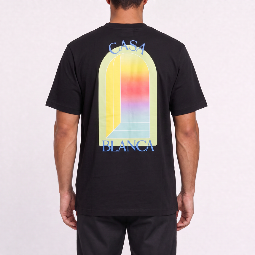 Casablanca L'Arche Screen-Print T-Shirt in Black