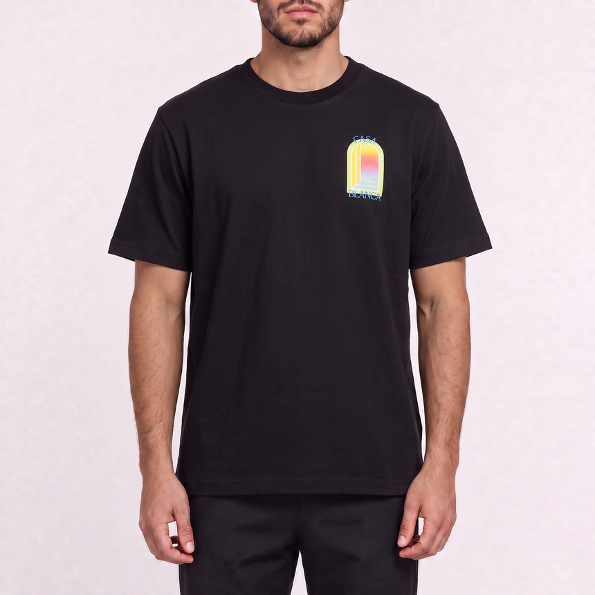 Casablanca L'Arche Screen-Print T-Shirt in Black