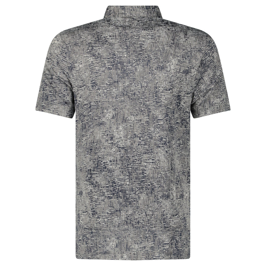 Adidas Burst Jacquard Golf Polo Shirt in Grey/Black - Boinclo - Outlet Sale Under Retail