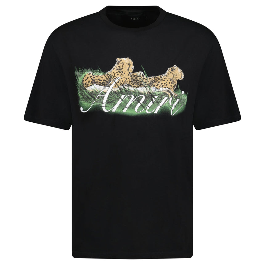 Amiri Cheetah Logo T - Shirt Black - Boinclo ltd - Outlet Sale Under Retail