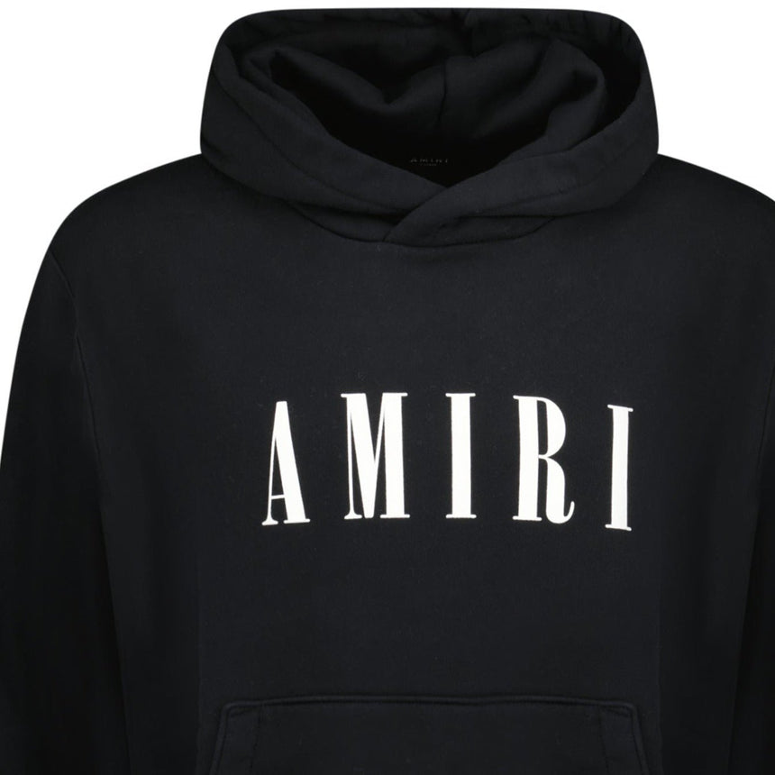 AMIRI White Core Logo Printed Hooded Sweatshirt Black - Boinclo ltd - Outlet Sale Under Retail