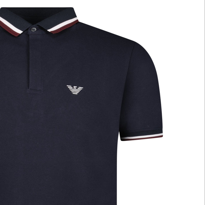 Armani Eagle Logo Polo Shirt in Navy - Boinclo - Outlet Sale Under Retail