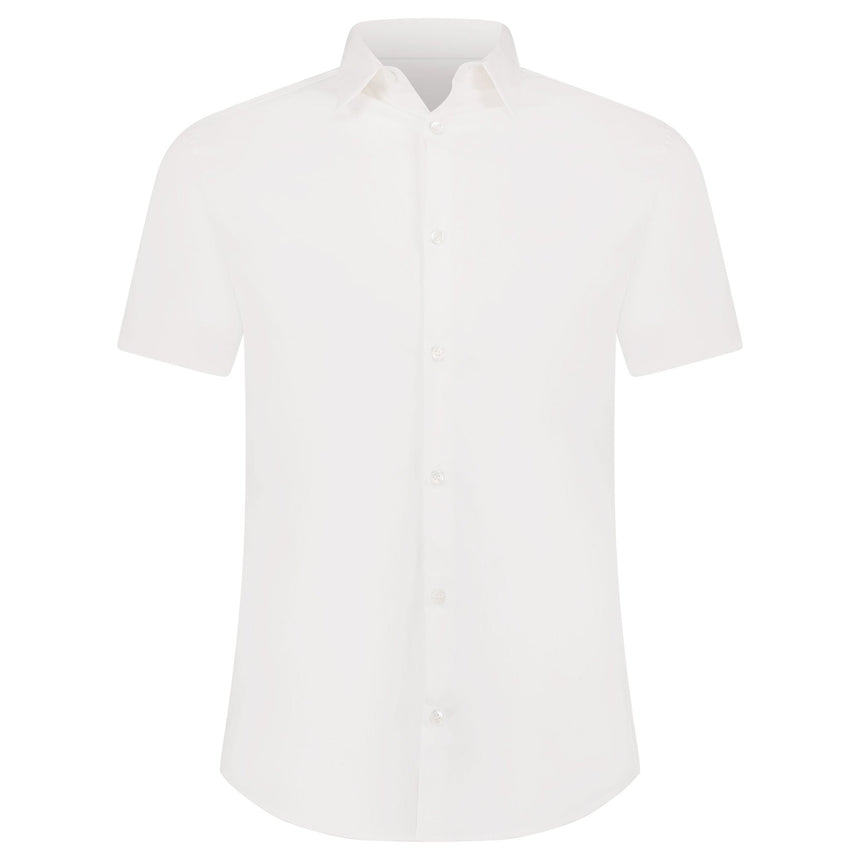 Armani Jeans Button - Up Short Sleeve Shirt White - Boinclo - Outlet Sale Under Retail