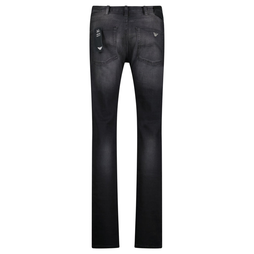 Armani Jeans J45 Regular Fit 5 Pocket Jeans Black - Boinclo - Outlet Sale Under Retail