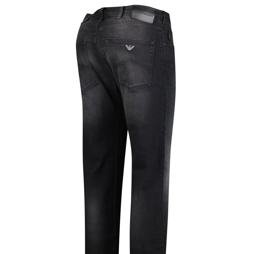 Armani Jeans J45 Regular Fit 5 Pocket Jeans Black - Boinclo - Outlet Sale Under Retail