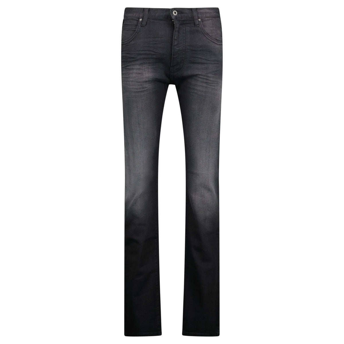 Emporio Armani J45 Regular Fit 5 Pocket Jeans Black - Outlet Sale 