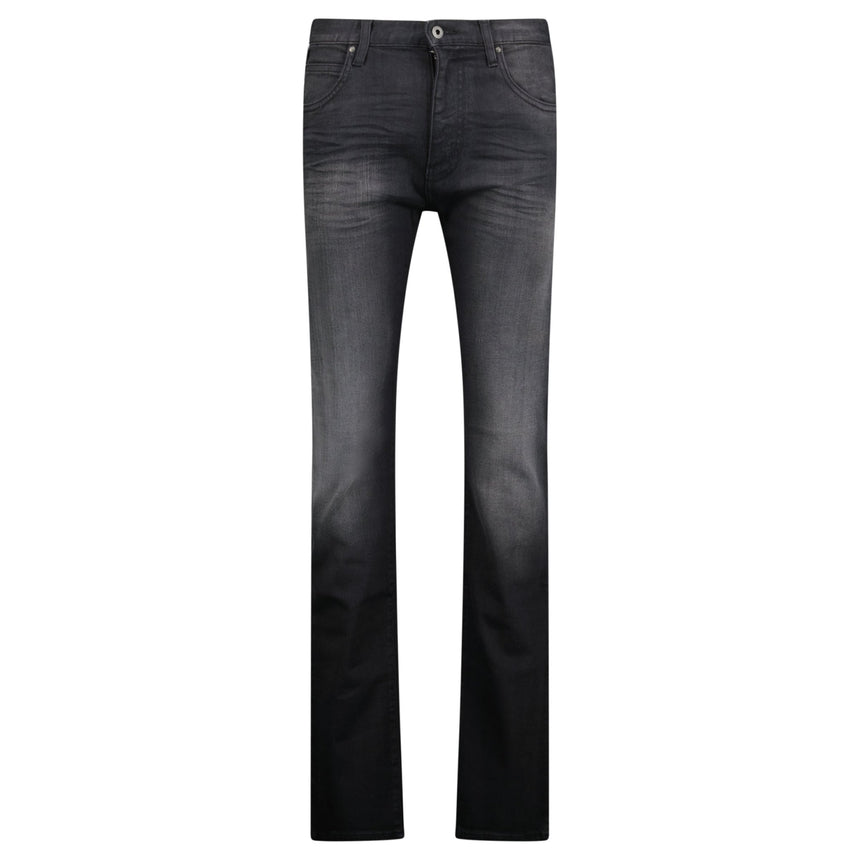 Armani Jeans J45 Regular Fit 5 Pocket Jeans Black - Boinclo - Outlet Sale Under Retail