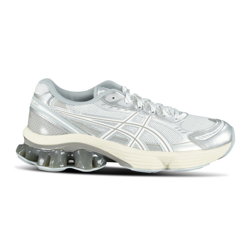 Asics GEL - KINETIC FLUENT Trainers White & Silver - Boinclo - Outlet Sale Under Retail