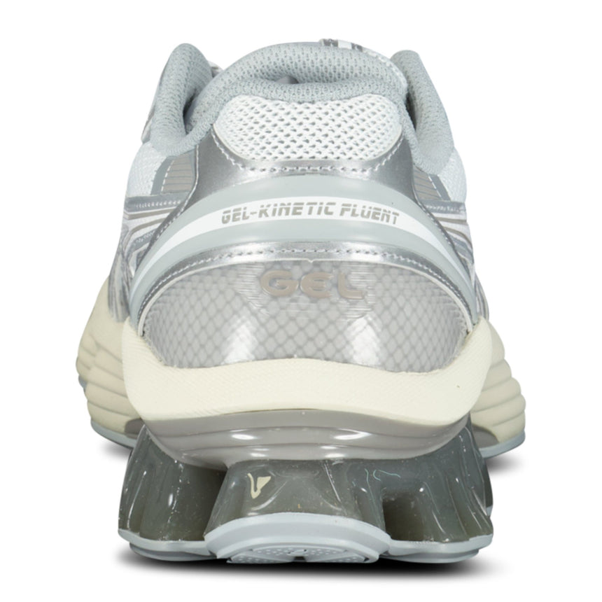 Asics GEL - KINETIC FLUENT Trainers White & Silver - Boinclo - Outlet Sale Under Retail