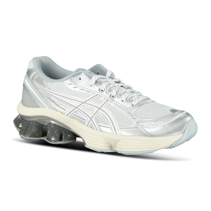 Asics GEL - KINETIC FLUENT Trainers White & Silver - Boinclo - Outlet Sale Under Retail