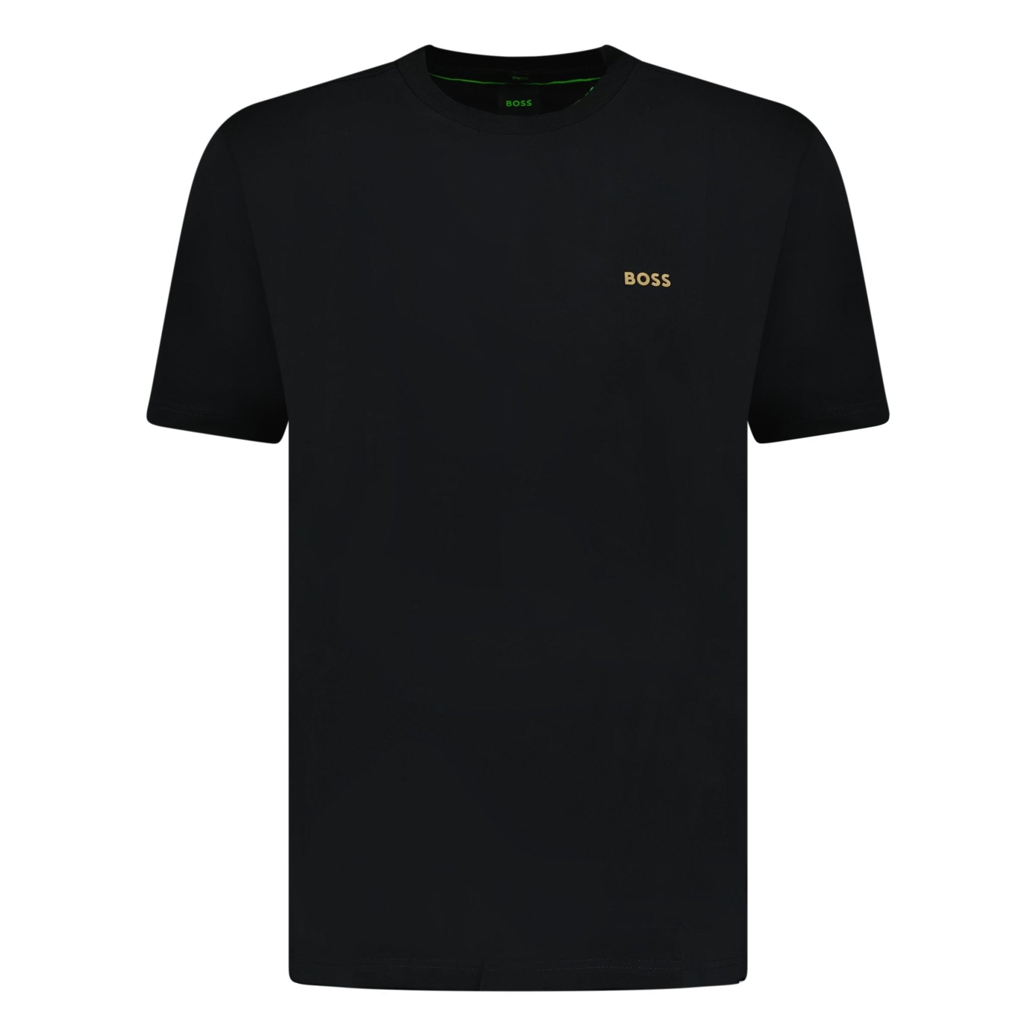 Color variation of Hugo Boss Active Gold Logo-Print T-Shirt Black