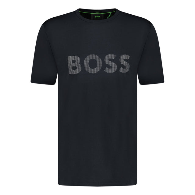 BOSS Active Logo - Print T - Shirt Black - Boinclo ltd - Outlet Sale Under Retail