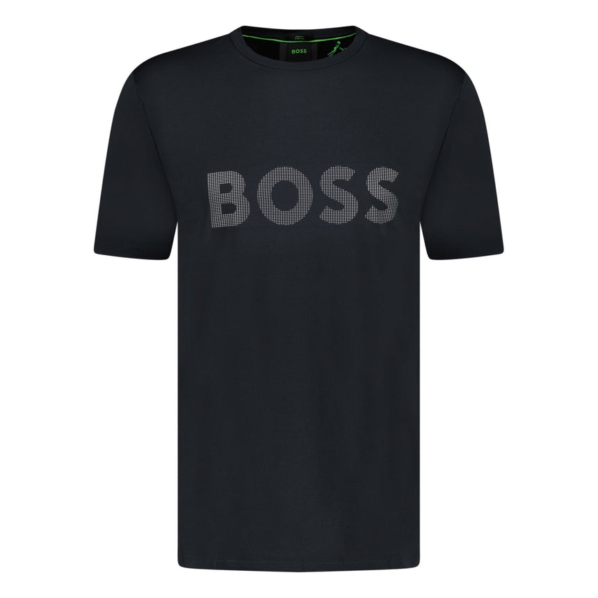 BOSS Active Logo - Print T - Shirt Black - Boinclo ltd - Outlet Sale Under Retail