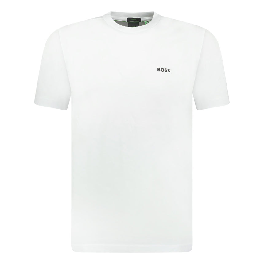 BOSS Active Logo - Print T - Shirt White - Boinclo ltd - Outlet Sale Under Retail