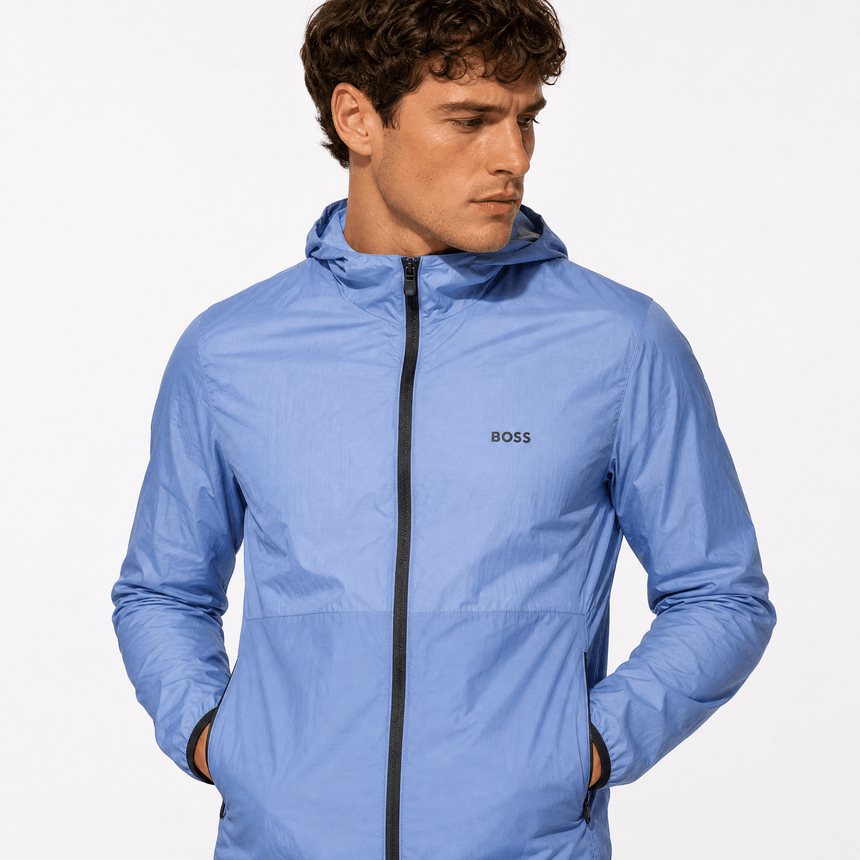 Boss Airynix HD Jacket in Light Pastel Blue - Boinclo - Outlet Sale Under Retail