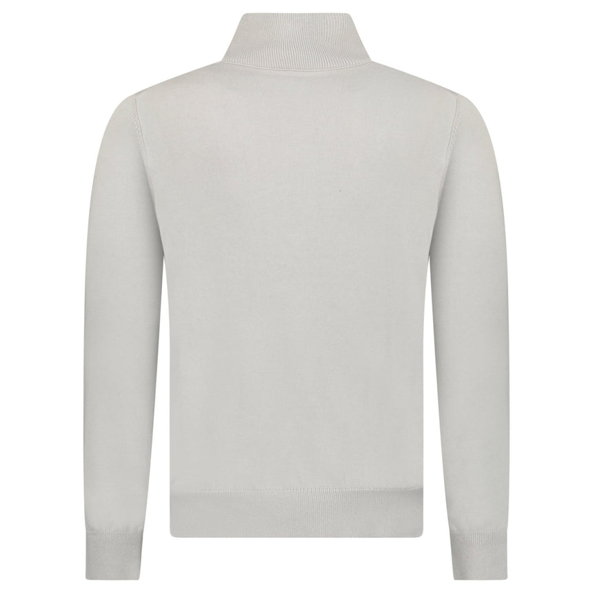Boss Kanobix Cotton/Cashmere Half Zip Jumper Grey - Boinclo - Outlet Sale Under Retail