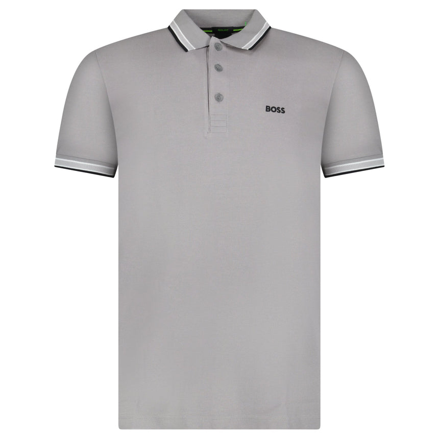Boss Paddy Polo Shirt in Light Grey - Boinclo - Outlet Sale Under Retail