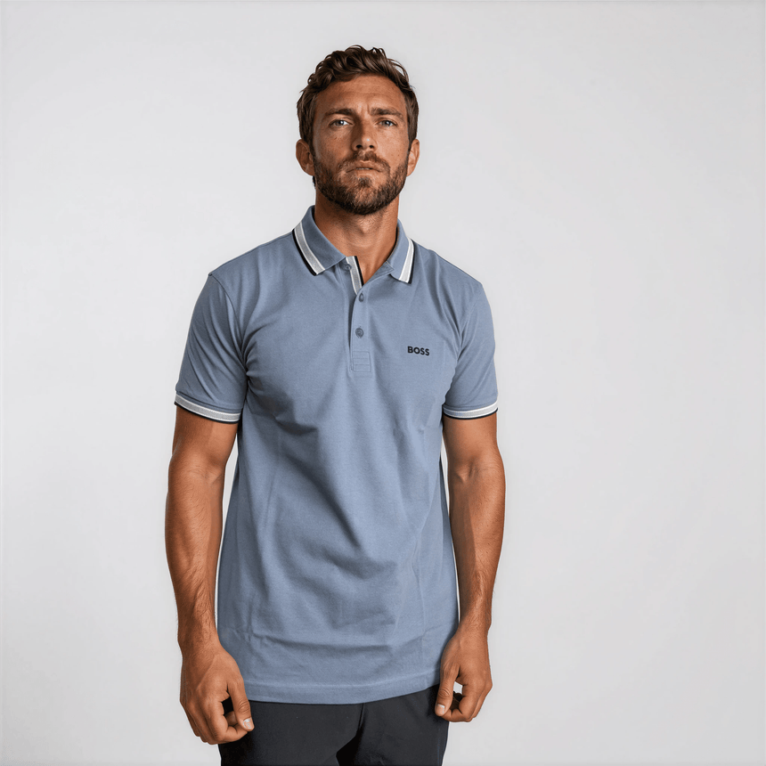 Boss Paddy Polo Shirt in Open Blue - Boinclo - Outlet Sale Under Retail