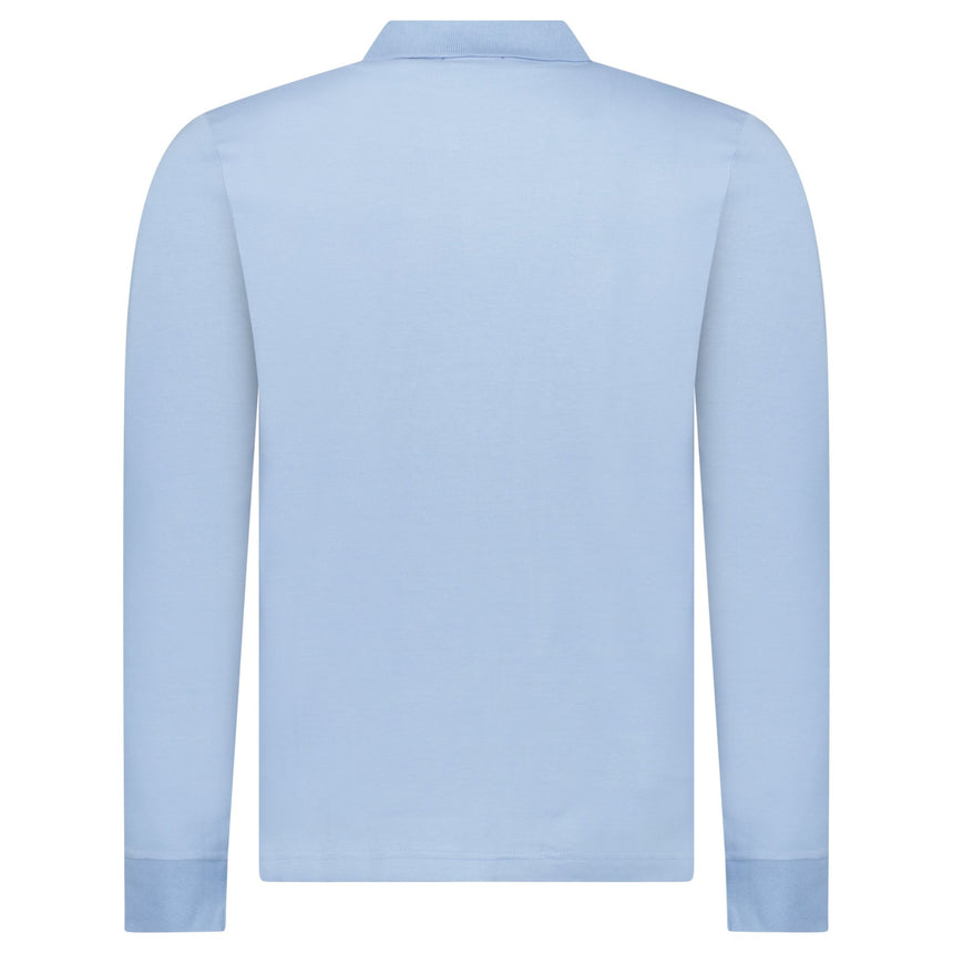 Boss Passerby Long Sleeve Polo Shirt in Open Blue - Boinclo - Outlet Sale Under Retail