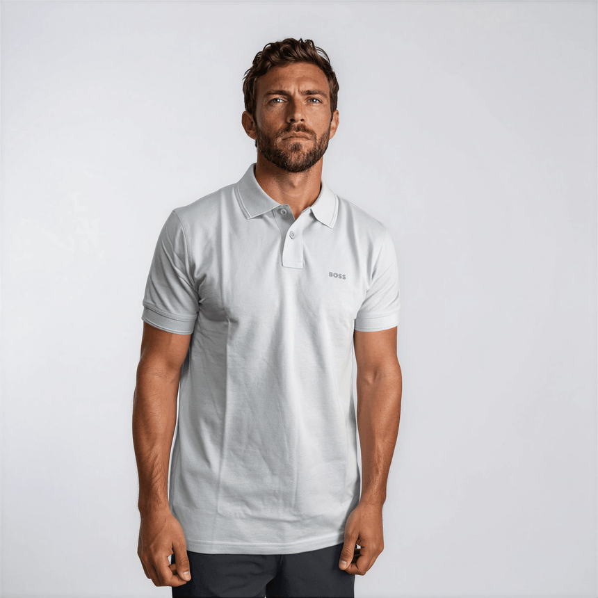 Boss Prime Polo Shirt in Pastel Grey - Boinclo - Outlet Sale Under Retail