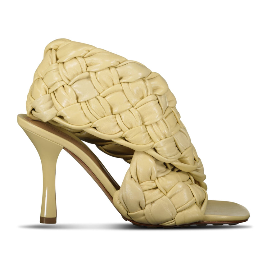 Bottega Veneta Woven Leather Mules in Beige - Boinclo - Outlet Sale Under Retail