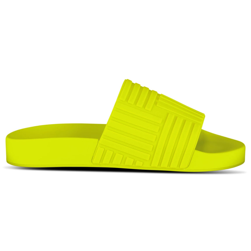 Bottega Veneta Carpet Embossed Rubber Slides Kiwi - Boinclo - Outlet Sale Under Retail