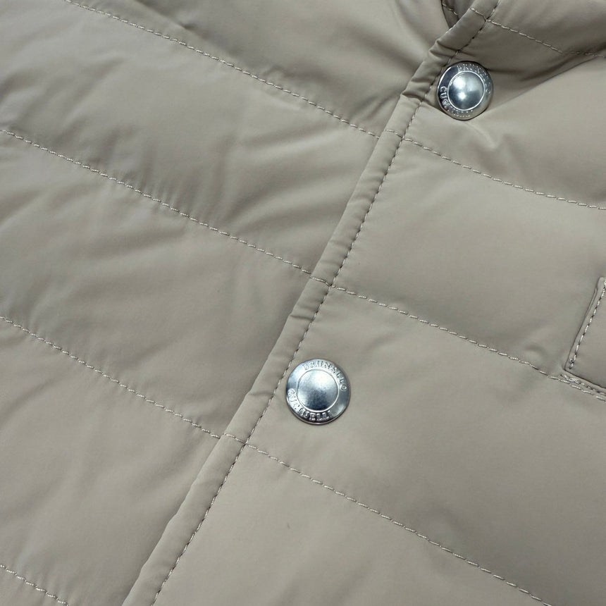 Brunello Cucinelli Button - Up Down Gilet Beige - Boinclo - Outlet Sale Under Retail