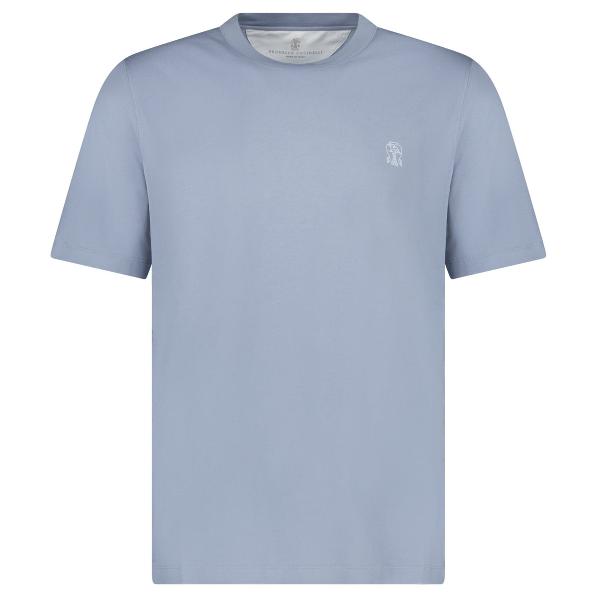 Brunello Cucinelli Cotton Jersey T-Shirt in Blue Slate - Outlet 