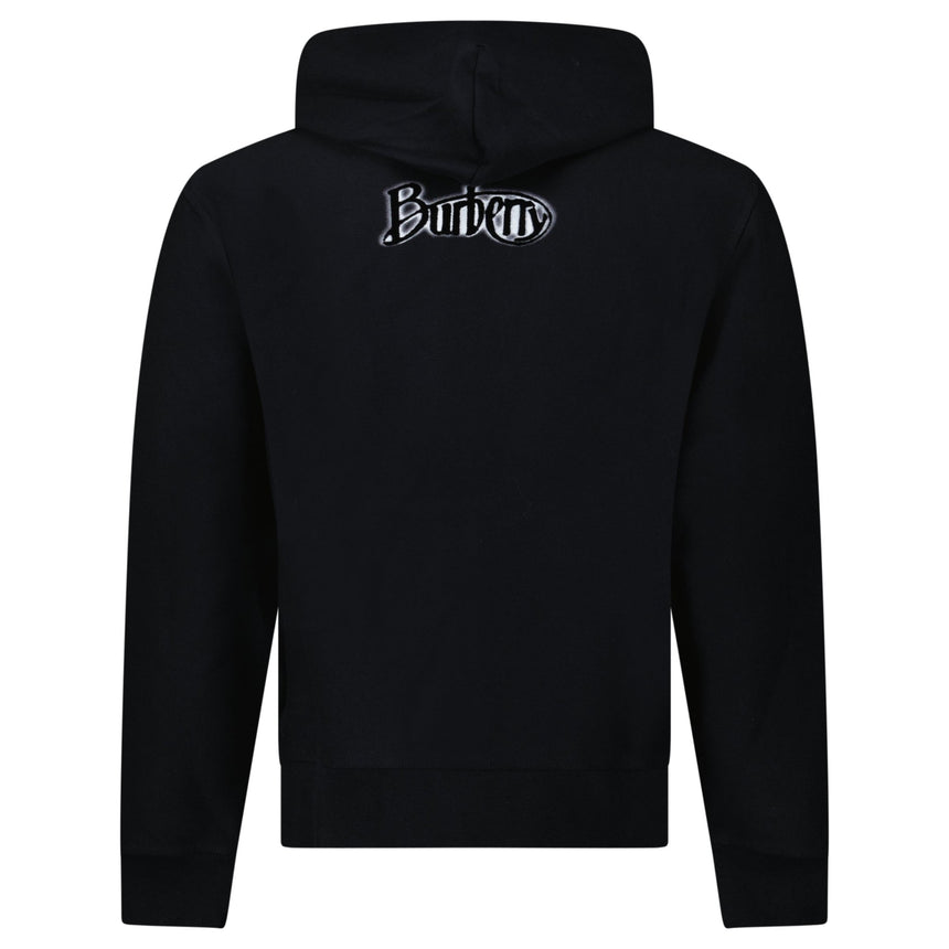 Burberry Archive Rear Felt Logo Hoodie in Black - Boinclo - Outlet Sale Under Retail