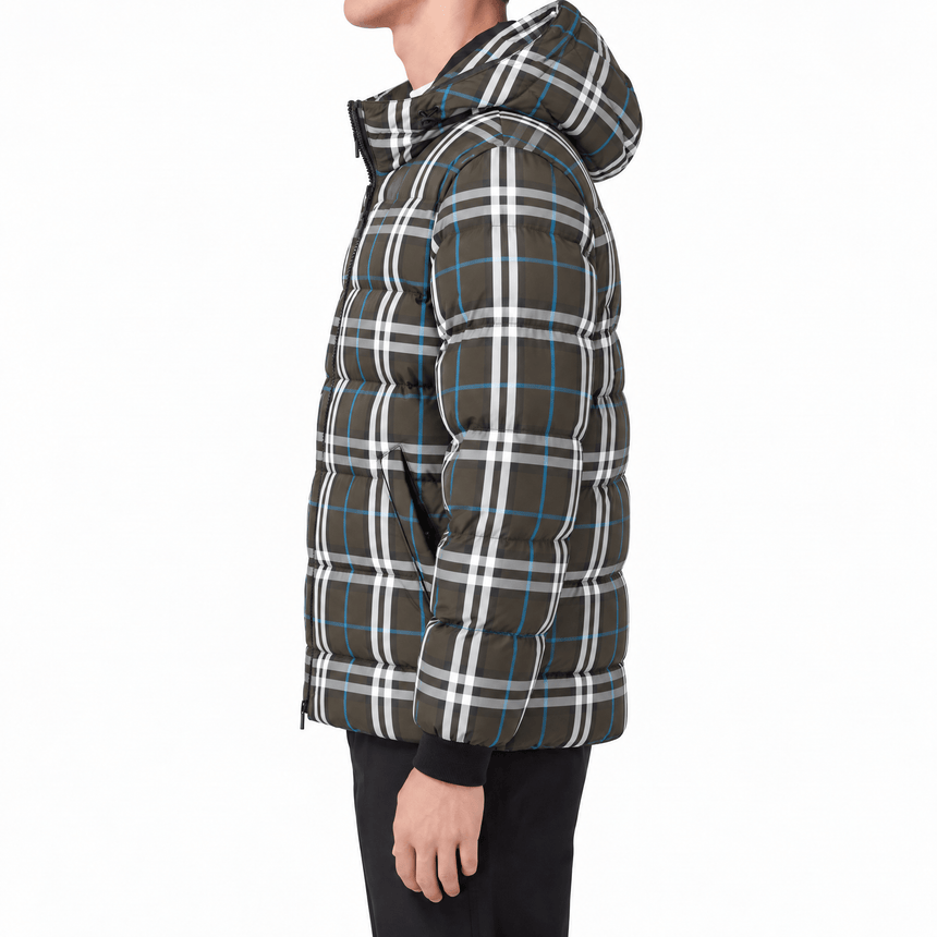 Burberry Broadwell Check Down Hooded Puffer Jacket in Brown - Boinclo - Outlet Sale Under Retail