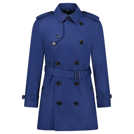 Burberry 'Brockham' Double Breasted Belted Trench Jacket Navy - Boinclo - Outlet Sale Under Retail