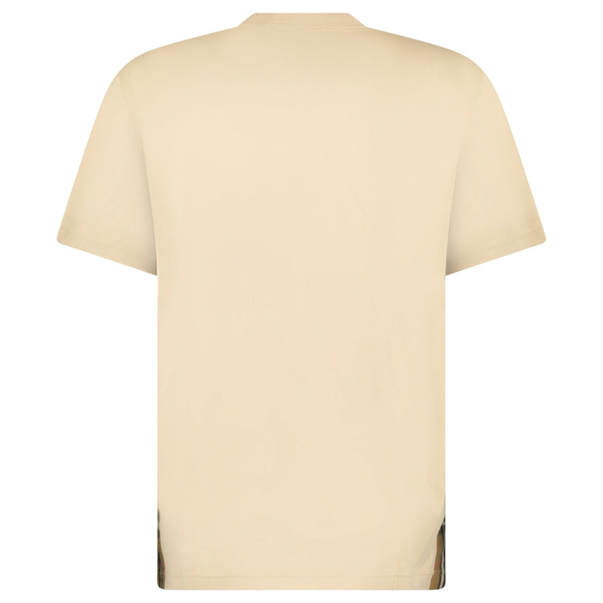 Burberry 'Caris' Check Hem T-Shirt Soft Fawn - Boinclo - Outlet Sale Under Retail