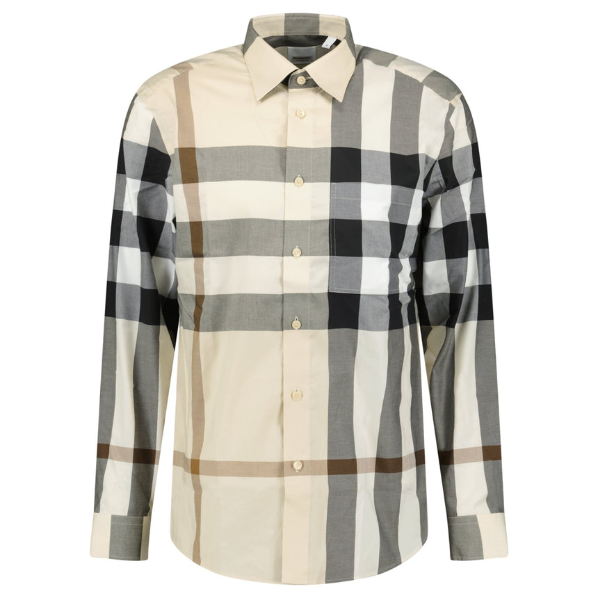 Burberry 'Claverdon' Check Shirt in Modern Beige - Boinclo - Outlet Sale Under Retail