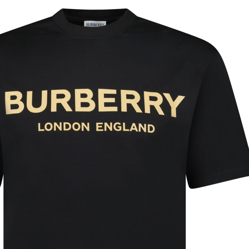 Burberry 'Ellison' Logo Print T-Shirt Black - Boinclo - Outlet Sale Under Retail