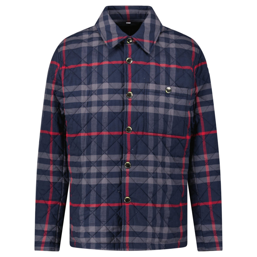 Burberry 'Forres' Diamond Quilted Jacket Navy - Boinclo - Outlet Sale Under Retail