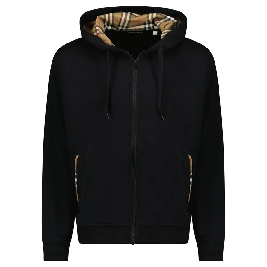 Burberry 'Keira' Logo Hoodie Zip Sweatshirt Black - Boinclo - Outlet Sale Under Retail