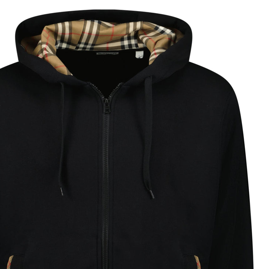 Burberry 'Keira' Logo Hoodie Zip Sweatshirt Black - Boinclo - Outlet Sale Under Retail