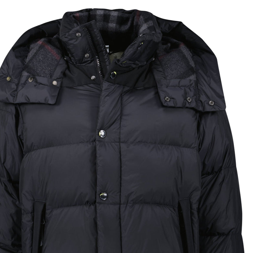 Burberry 'Leeds' Detachable Sleeve Hooded Down Jacket Black - Boinclo - Outlet Sale Under Retail