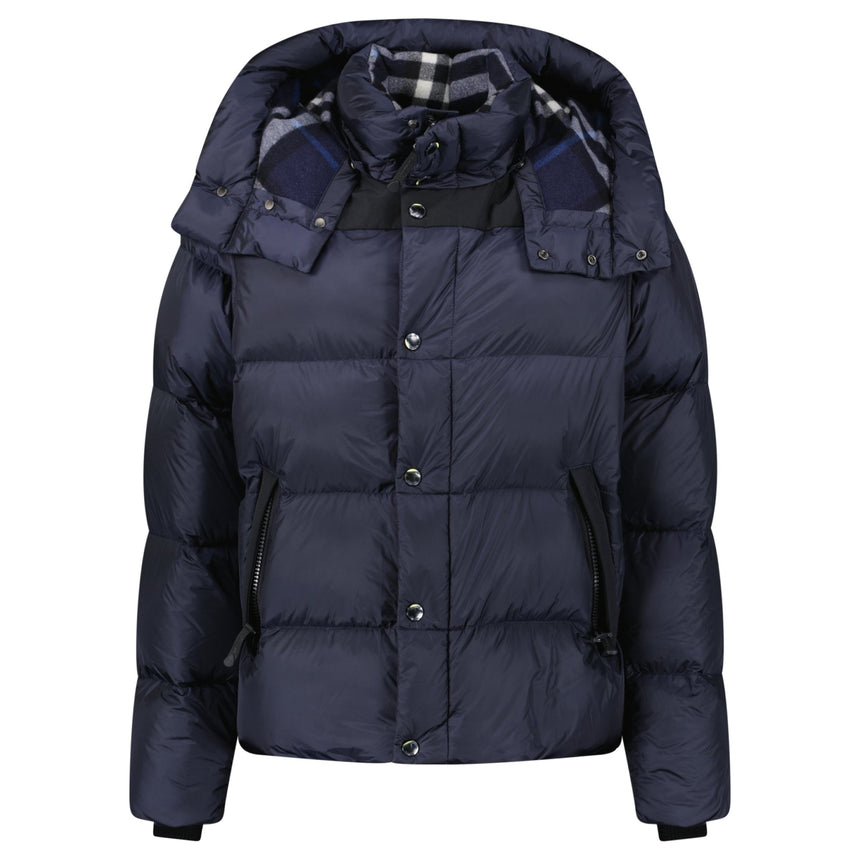 Burberry 'Leeds' Detachable Sleeve Hooded Down Jacket Navy - Boinclo - Outlet Sale Under Retail