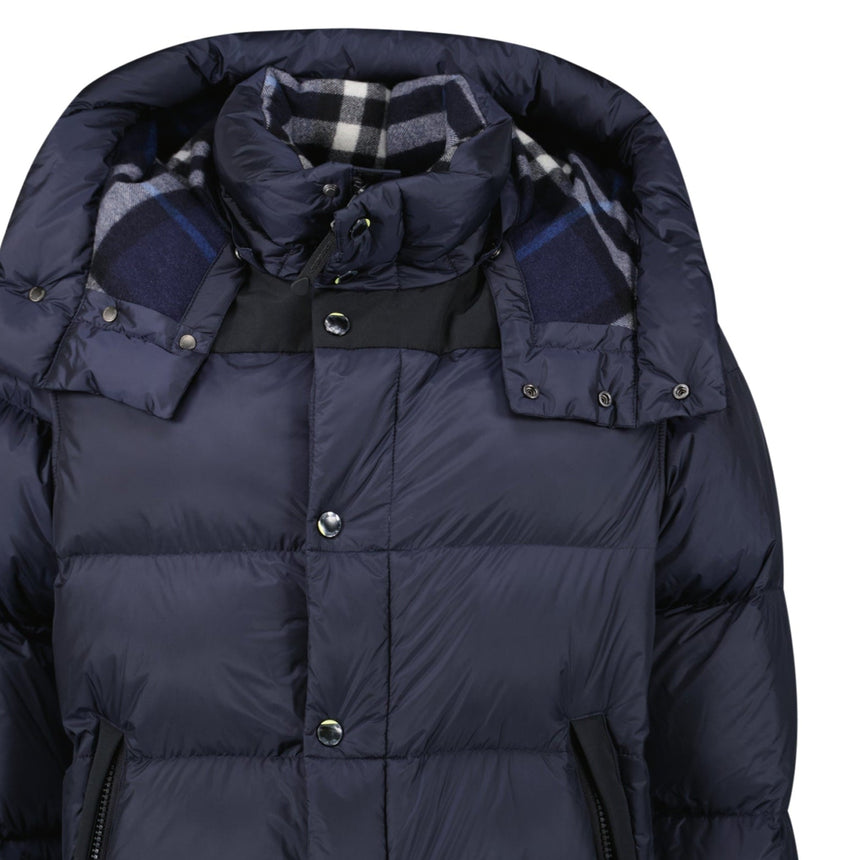 Burberry 'Leeds' Detachable Sleeve Hooded Down Jacket Navy - Boinclo - Outlet Sale Under Retail