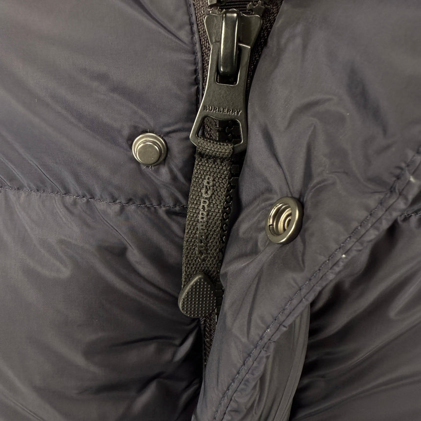 Burberry 'Leeds' Detachable Sleeve Hooded Down Jacket Navy - Boinclo - Outlet Sale Under Retail