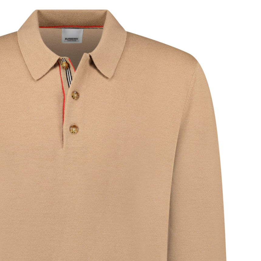 Burberry 'Pace' Signature Stripe Wool Polo Camel - Boinclo - Outlet Sale Under Retail