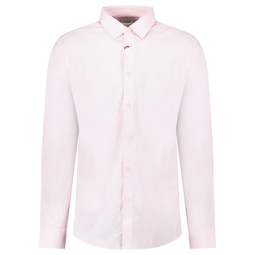 Burberry 'Shefford' Check Placket Long Sleeve Shirt in Pale Pink - Boinclo - Outlet Sale Under Retail