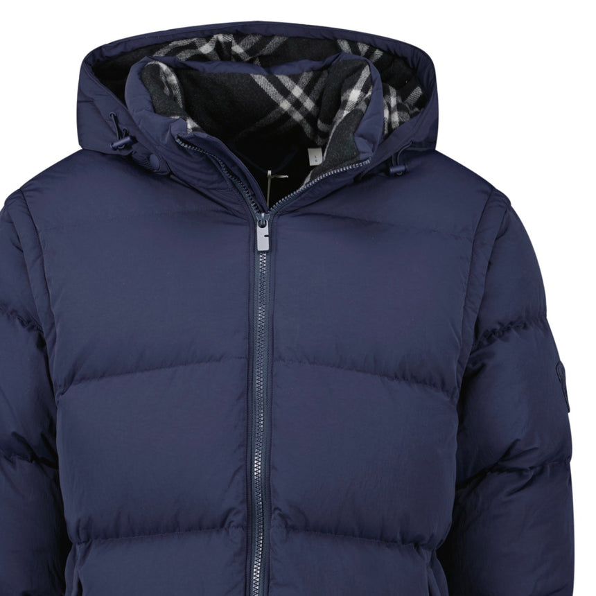 Burberry Technical Nylon Puffer Coat / Gilet in Navy - Boinclo - Outlet Sale Under Retail