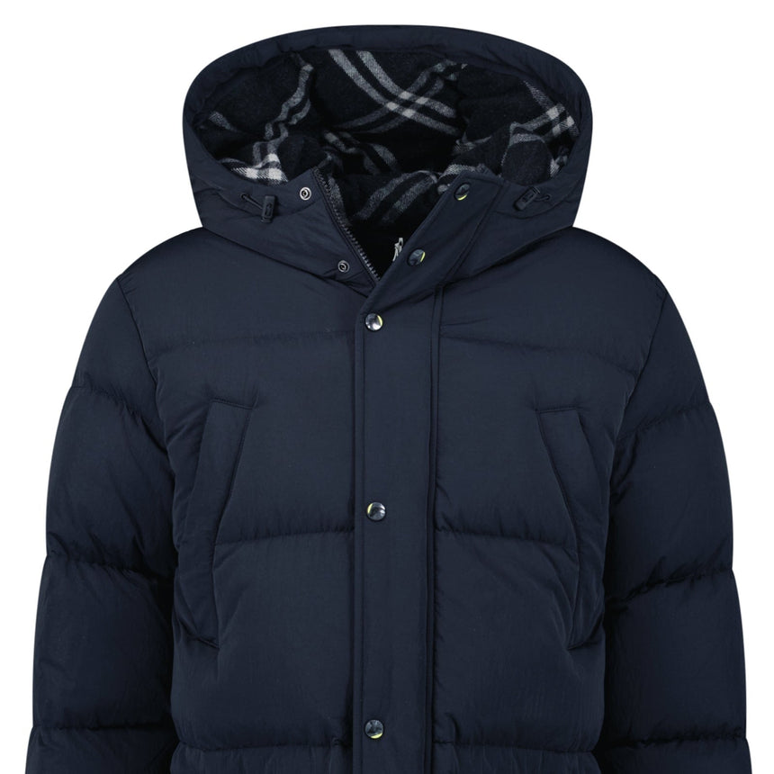 Burberry Technical Nylon Puffer Coat in Navy - Boinclo - Outlet Sale Under Retail