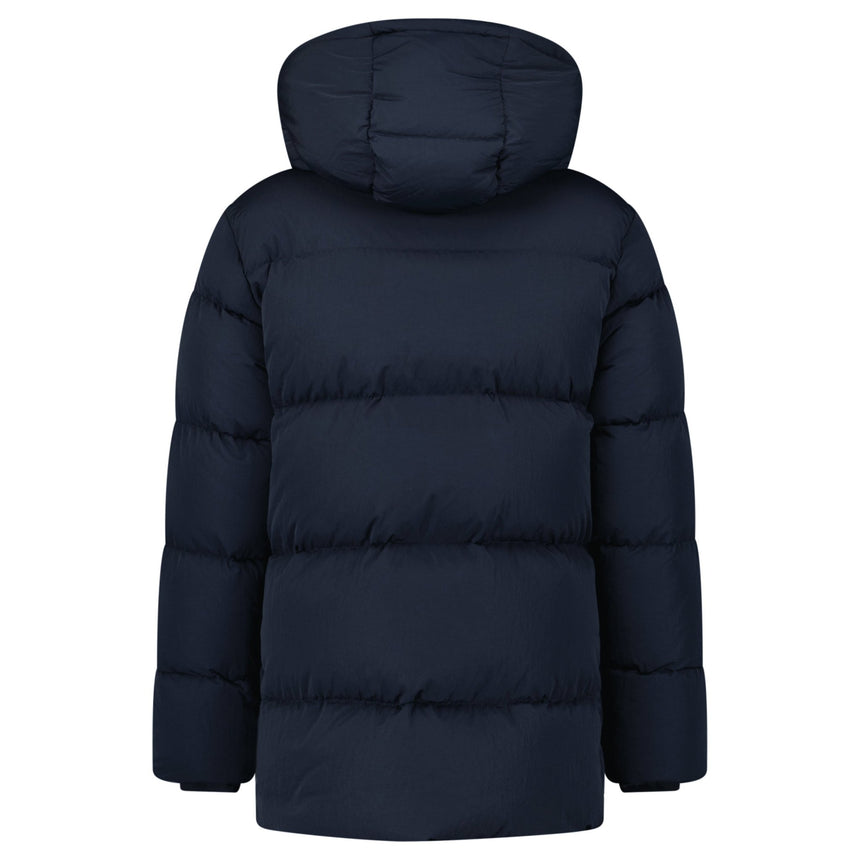 Burberry Technical Nylon Puffer Coat in Navy - Boinclo - Outlet Sale Under Retail