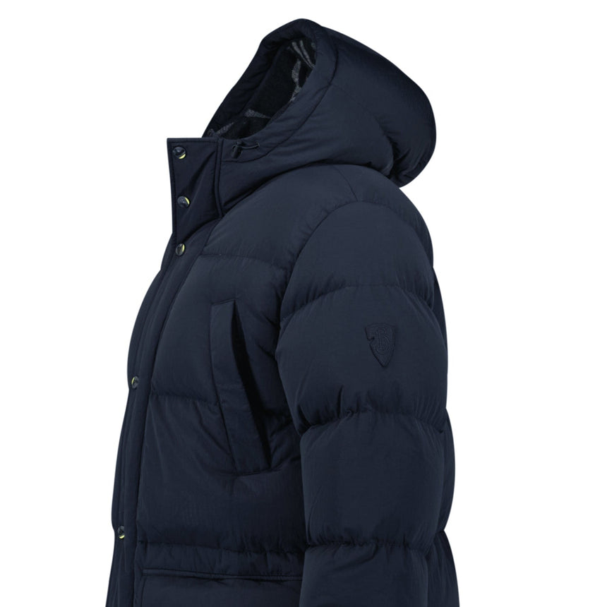 Burberry Technical Nylon Puffer Coat in Navy - Boinclo - Outlet Sale Under Retail
