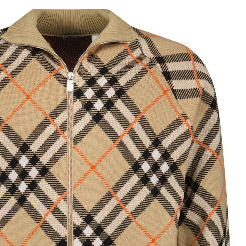 Burberry Check Zip Jacket in Beige - Boinclo - Outlet Sale Under Retail