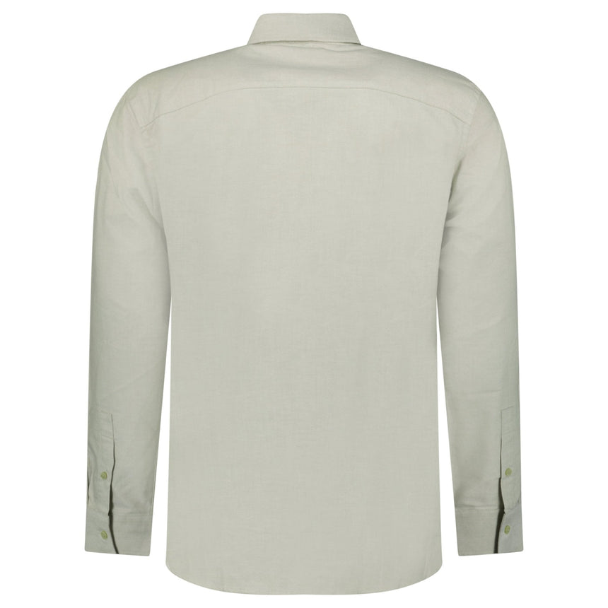 Burberry Claverdon Long-Sleeved Poplin Shirt in Laurel Green Melange - Boinclo - Outlet Sale Under Retail