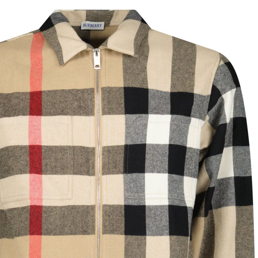 Burberry Clifden Check Overshirt in Archive Beige - Boinclo - Outlet Sale Under Retail